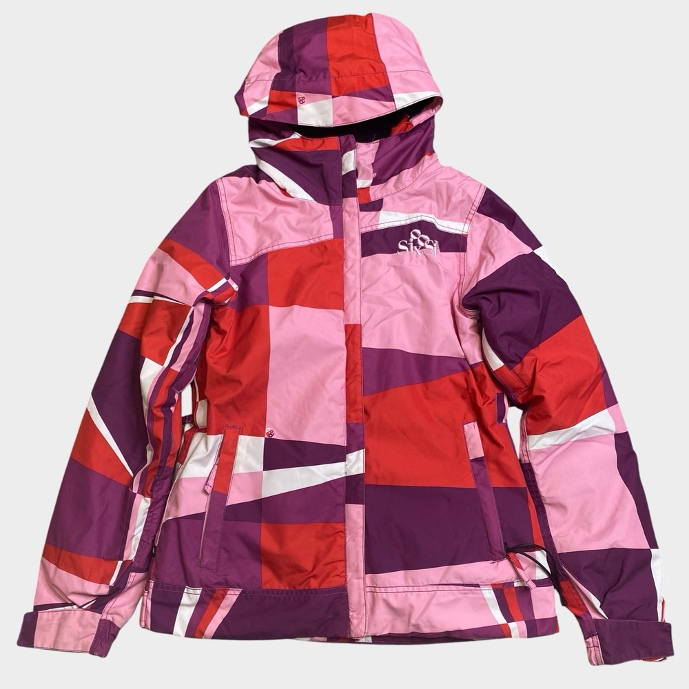 686 InfiDRY MannualSki Hooded Jacket  Women S Pink Patchwork Design